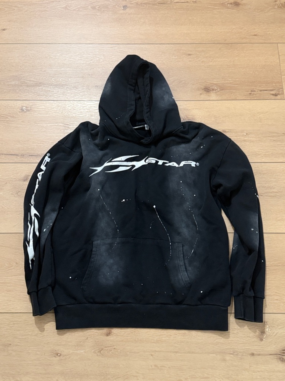 Hellstar Black Graphic Hoodie - Men's Pullover Sweatshirt